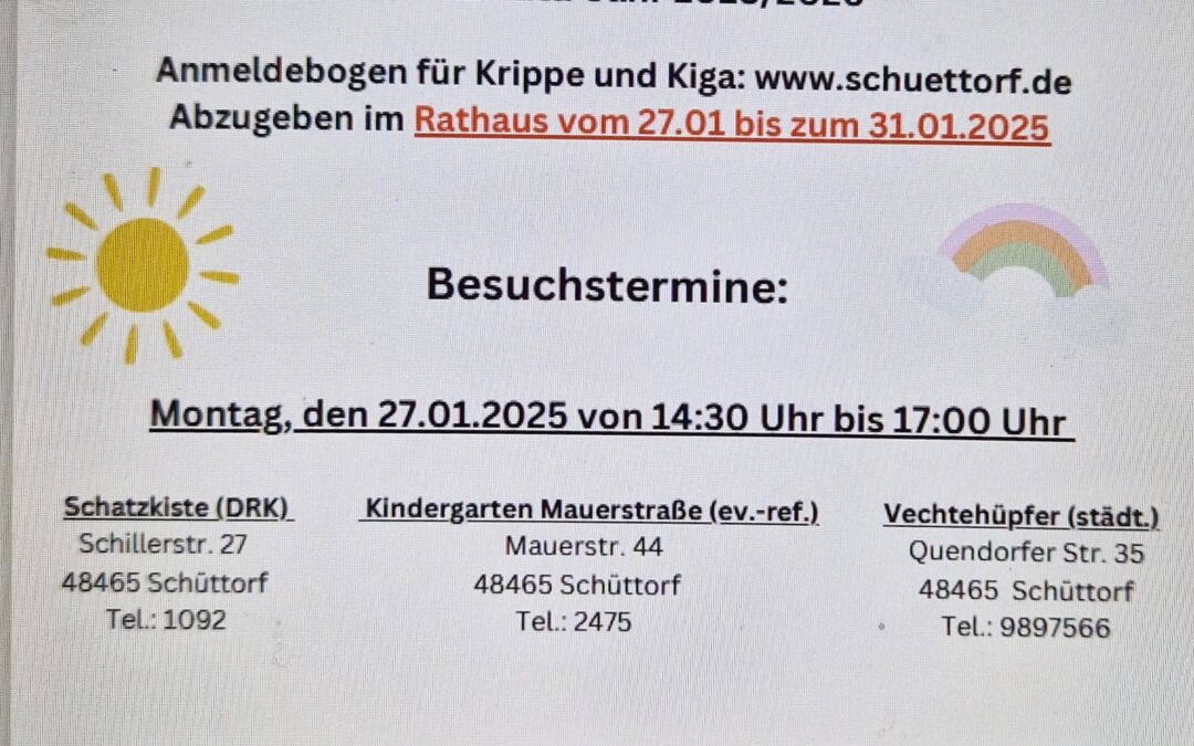 Anmelde- und Besuchernachmittage